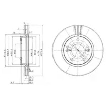 Тормозной диск (DELPHI: BG3721)