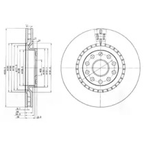 Тормозной диск (DELPHI: BG3723)