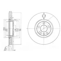 Тормозной диск (DELPHI: BG3740)