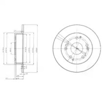 Тормозной диск (DELPHI: BG3746)