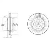 Тормозной диск (DELPHI: BG3750)