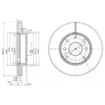 Тормозной диск (DELPHI: BG3790)