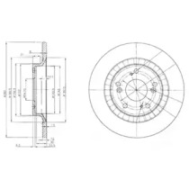 Тормозной диск (DELPHI: BG3795)