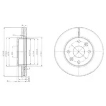 Тормозной диск (DELPHI: BG3802)