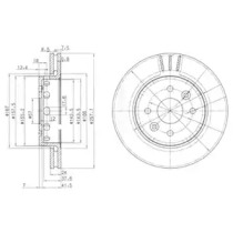 Тормозной диск (DELPHI: BG3803)