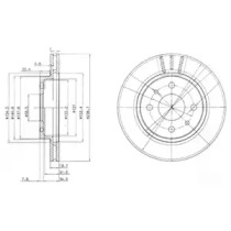 Тормозной диск (DELPHI: BG3805)