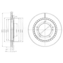 Тормозной диск (DELPHI: BG3820)