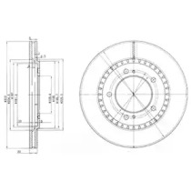 Тормозной диск (DELPHI: BG3821)