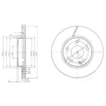 Тормозной диск (DELPHI: BG3845)