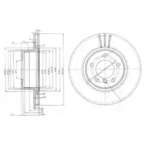 Тормозной диск (DELPHI: BG3870)