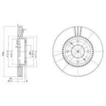 Тормозной диск (DELPHI: BG4013)