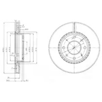 Тормозной диск (DELPHI: BG4016)