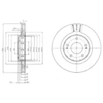 Тормозной диск (DELPHI: BG4038)