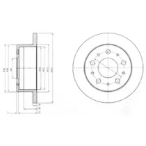 Тормозной диск (DELPHI: BG4099)