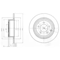 Тормозной диск (DELPHI: BG4169)