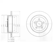 Тормозной диск (DELPHI: BG4245)