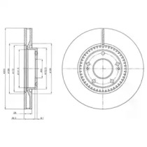 Тормозной диск (DELPHI: BG4251)