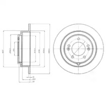 Тормозной диск (DELPHI: BG4262)