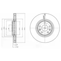 Тормозной диск (DELPHI: BG4266)