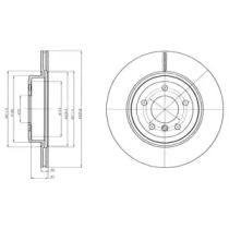 Тормозной диск (DELPHI: BG4325C)