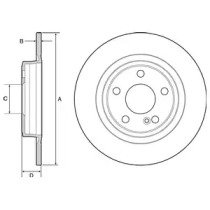 Тормозной диск (DELPHI: BG4558C)