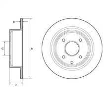 Тормозной диск (DELPHI: BG4666C)