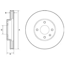 Тормозной диск (DELPHI: BG4671C)