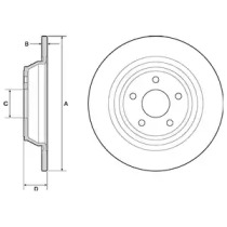 Тормозной диск (DELPHI: BG4703C)