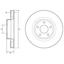 Тормозной диск (DELPHI: BG4831C)