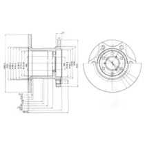 Тормозной диск (DELPHI: BG649)
