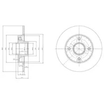 Тормозной диск (DELPHI: BG9021RSC)