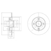 Тормозной диск (DELPHI: BG9022RS)