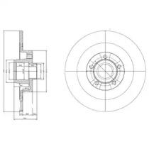 Тормозной диск (DELPHI: BG9024RSC)