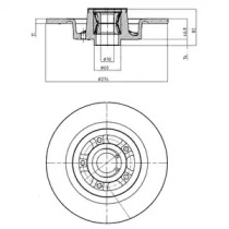 Тормозной диск (DELPHI: BG9026RSC)