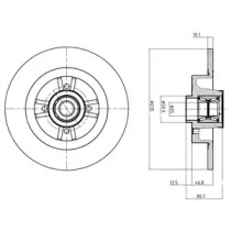 Тормозной диск (DELPHI: BG9032RSC)