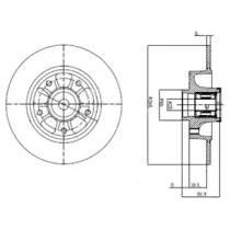 Тормозной диск (DELPHI: BG9112RSC)