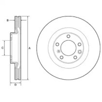 Тормозной диск (DELPHI: BG9119C)