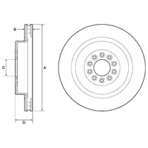 Тормозной диск (DELPHI: BG9182C)