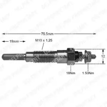 Свеча накаливания (DELPHI: HDS246)