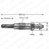 Свеча накаливания (DELPHI: HDS271)