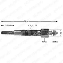 Свеча накаливания (DELPHI: HDS358)
