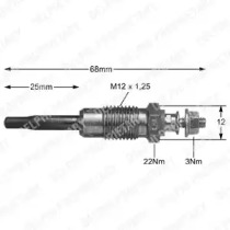 Свеча накаливания (DELPHI: HDS366)