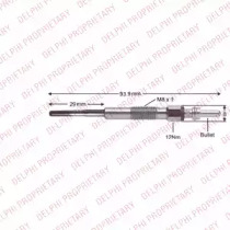 Свеча накаливания (DELPHI: HDS426)