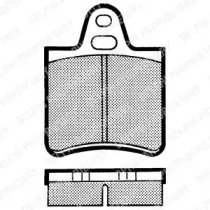 Комплект тормозных колодок (DELPHI: LP115)