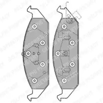 Комплект тормозных колодок (DELPHI: LP1161)