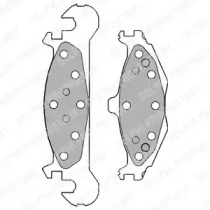 Комплект тормозных колодок (DELPHI: LP1262)
