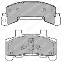 Комплект тормозных колодок (DELPHI: LP1263)