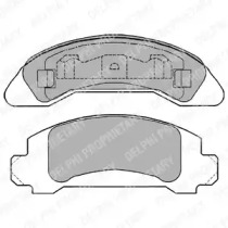 Комплект тормозных колодок (DELPHI: LP1266)
