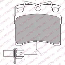 Комплект тормозных колодок (DELPHI: LP1535)