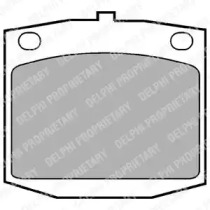 Комплект тормозных колодок (DELPHI: LP166)